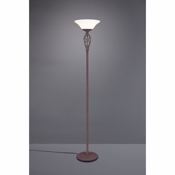 HLW LED LED Vloerlamp Trion Rustina - 2-lichts roestkleurige vloerlamp met E27 fitting HLW LED LED Vloerlamp Trion Rustina - 2-lichts roestkleurige vloerlamp met E27 fitting