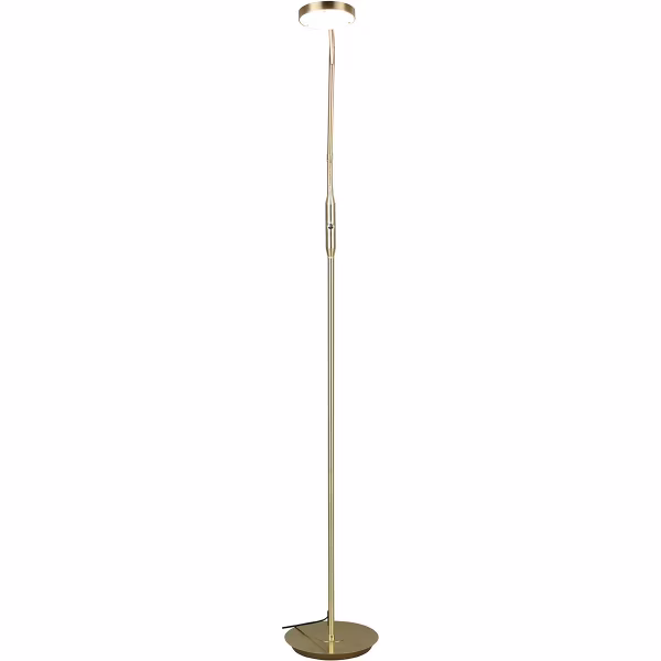 HLW LED LED Vloerlamp 12W - Dimbaar, Mat Gouden Design & Instelbare Kleur