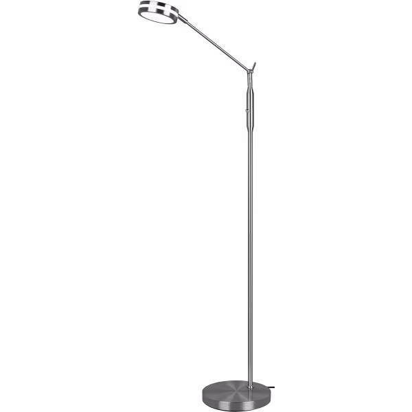 HLW LED LED Floor Lamp 6.5W - Dimmable with Adjustable Color, Matte Nickel & Aluminum HLW LED LED Floor Lamp 6.5W - Dimmable with Adjustable Color, Matte Nickel & Aluminum