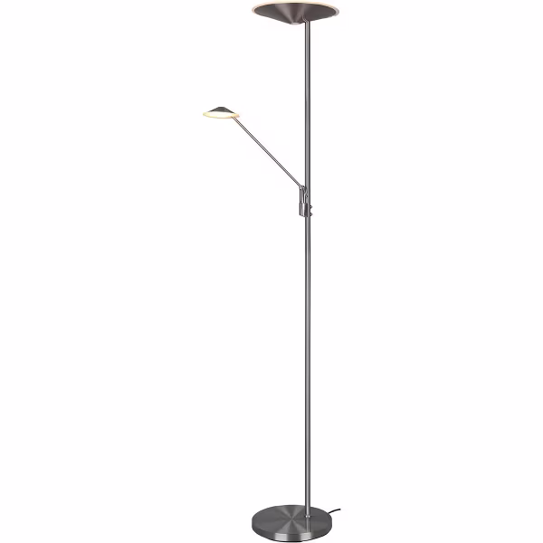 HLW LED Stylish Dimmable LED Floor Lamp 5W with Matte Nickel and Adjustable Color HLW LED Stylish Dimmable LED Floor Lamp 5W with Matte Nickel and Adjustable Color