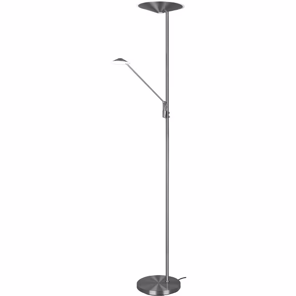 HLW LED Stylish Dimmable LED Floor Lamp 5W with Matte Nickel and Adjustable Color HLW LED Stylish Dimmable LED Floor Lamp 5W with Matte Nickel and Adjustable Color