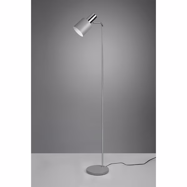 HLW LED Stijlvolle LED Vloerlamp Trion Alimo in Mat Grijs Aluminium met E27 Fitting HLW LED Stijlvolle LED Vloerlamp Trion Alimo in Mat Grijs Aluminium met E27 Fitting