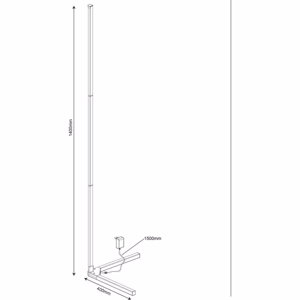 HLW LED LED Vloerlamp 10W - Zwarte Dimbare RGB Vloerlamp met Verstelbare Beam Angle HLW LED LED Vloerlamp 10W - Zwarte Dimbare RGB Vloerlamp met Verstelbare Beam Angle