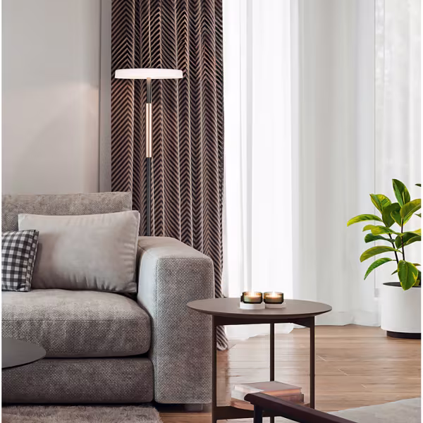 HLW LED LED Vloerlamp Trion Loti - Metalen Vloerlamp 15W LED Warm Wit 2700K-3000K HLW LED LED Vloerlamp Trion Loti - Metalen Vloerlamp 15W LED Warm Wit 2700K-3000K