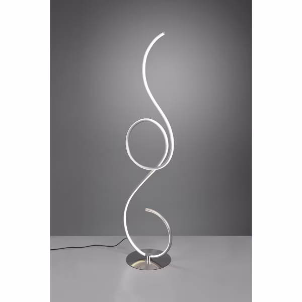 HLW LED Dimmable LED Floor Lamp Trion Jivino 23W - Round, Matte Nickel & Adjustable Color HLW LED Dimmable LED Floor Lamp Trion Jivino 23W - Round, Matte Nickel & Adjustable Color