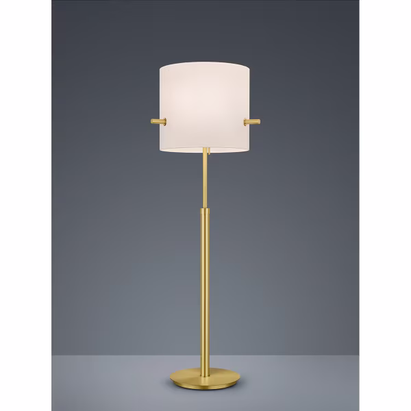 HLW LED LED Vloerlamp Trion Coleno - Mat Gouden Vloerlamp met E27 Fitting en Verstelbare Hoogte HLW LED LED Vloerlamp Trion Coleno - Mat Gouden Vloerlamp met E27 Fitting en Verstelbare Hoogte