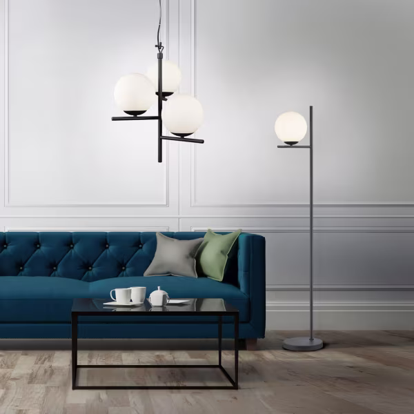 HLW LED Modern LED Floor Lamp Trion Pora - Matte Black Aluminum, E14 Socket HLW LED Modern LED Floor Lamp Trion Pora - Matte Black Aluminum, E14 Socket