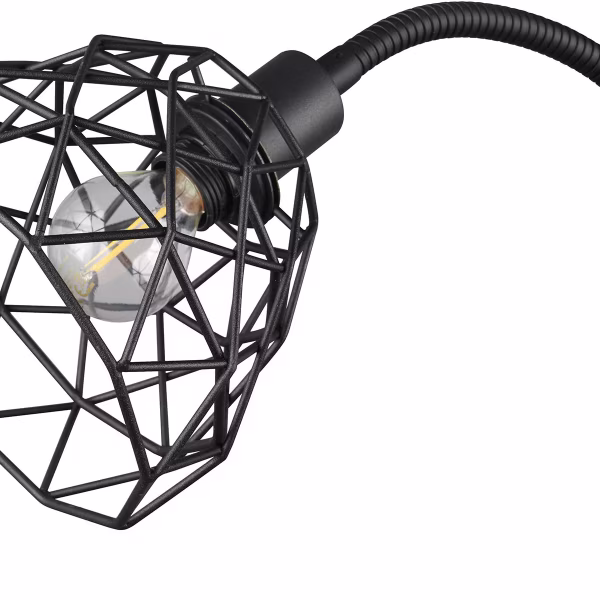 HLW LED LED Vloerlamp Trion Hala - Zwarte Metalen Vloerlamp met Dubbele Lichtpunten HLW LED LED Vloerlamp Trion Hala - Zwarte Metalen Vloerlamp met Dubbele Lichtpunten