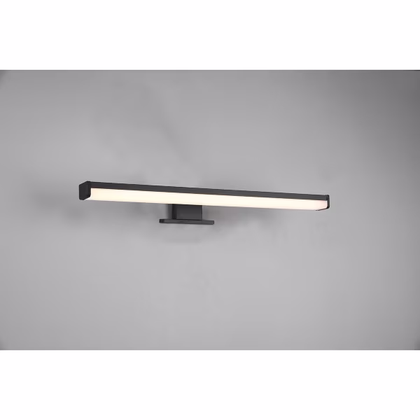 HLW LED LED Spiegelverlichting Mat Zwart - Warm Wit 3000K - Spatwaterdicht IP44 - 7.5W LED HLW LED LED Spiegelverlichting Mat Zwart - Warm Wit 3000K - Spatwaterdicht IP44 - 7.5W LED