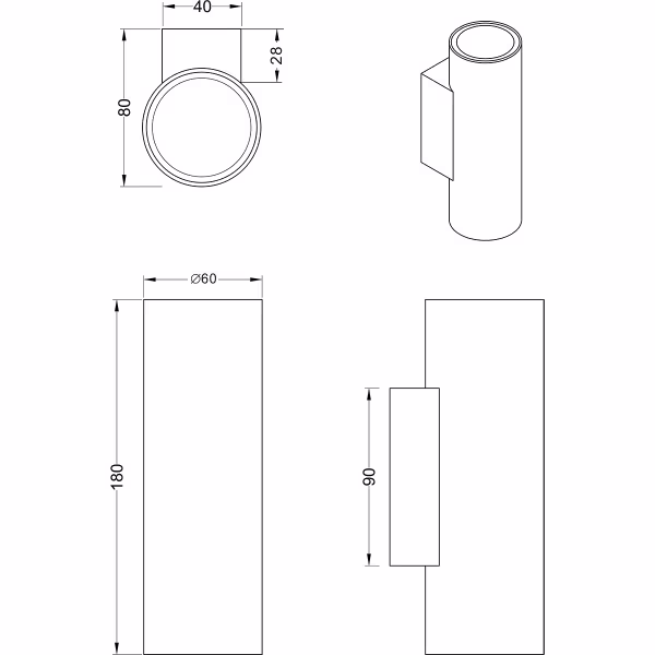 HLW LED LED Wandlamp Mat Goud met GU10 Fitting - Up & Down Verlichting | Trion Milona HLW LED LED Wandlamp Mat Goud met GU10 Fitting - Up & Down Verlichting | Trion Milona