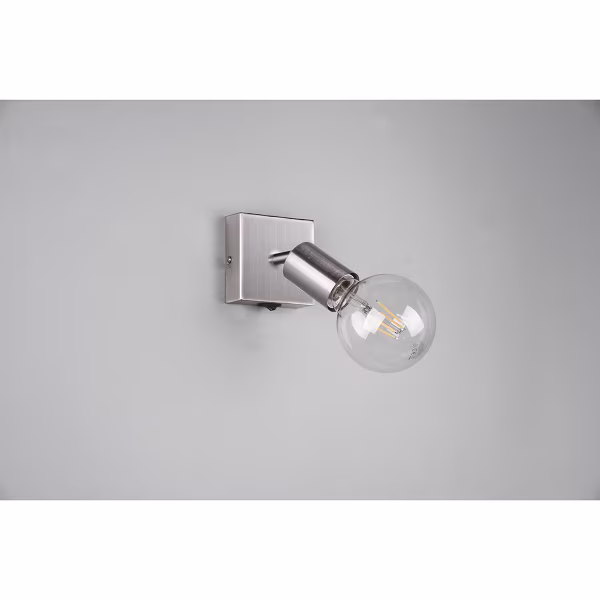 HLW LED LED Wandspot Trion Zuncka - Mat Nikkel Aluminium, E27 Fitting, Ideaal als LED Spot HLW LED LED Wandspot Trion Zuncka - Mat Nikkel Aluminium, E27 Fitting, Ideaal als LED Spot