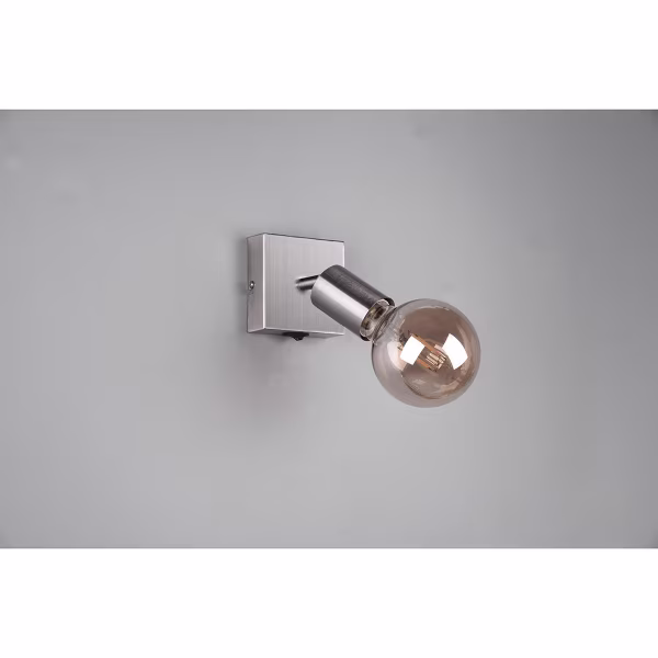 HLW LED LED Wandspot Trion Zuncka - Mat Nikkel Aluminium, E27 Fitting, Ideaal als LED Spot HLW LED LED Wandspot Trion Zuncka - Mat Nikkel Aluminium, E27 Fitting, Ideaal als LED Spot