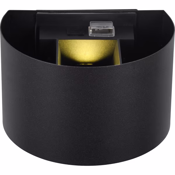 HLW LED LED Wandlamp Tuinverlichting 5W Warm Wit 3000K Met Sensor Mat Zwart Metaal HLW LED LED Wandlamp Tuinverlichting 5W Warm Wit 3000K Met Sensor Mat Zwart Metaal