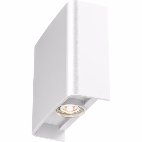 HLW LED LED Wandlamp Brinton Victo - Wit, Waterdicht IP65, 2W Warm Wit 2700-3000K, Beam Angle Verstelbaar HLW LED LED Wandlamp Brinton Victo - Wit, Waterdicht IP65, 2W Warm Wit 2700-3000K, Beam Angle Verstelbaar