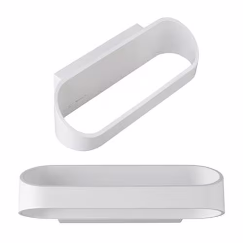 HLW LED Stijlvolle LED Wandlamp 18W met Neutraal Wit Licht in Mat Wit Aluminium HLW LED Stijlvolle LED Wandlamp 18W met Neutraal Wit Licht in Mat Wit Aluminium