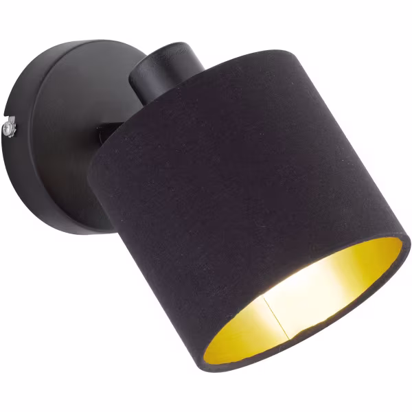 HLW LED LED Wandspot Mat Zwart - Stijlvolle Wandverlichting met E14 Fitting en Gouden Lichtvenster HLW LED LED Wandspot Mat Zwart - Stijlvolle Wandverlichting met E14 Fitting en Gouden Lichtvenster
