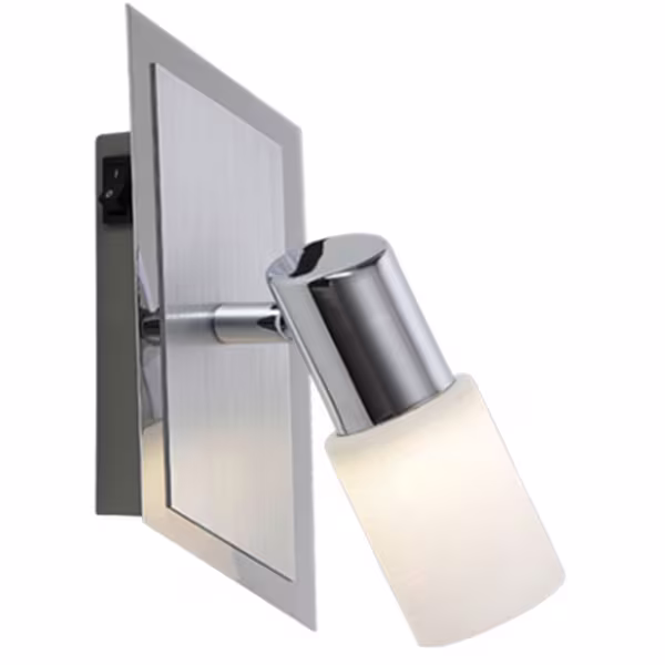 HLW LED LED Wandspot Trion Clupo - Mat Chroom, 4W LED Spot, Warm Wit 2700K-3000K, Beam Angle Verstelbaar HLW LED LED Wandspot Trion Clupo - Mat Chroom, 4W LED Spot, Warm Wit 2700K-3000K, Beam Angle Verstelbaar