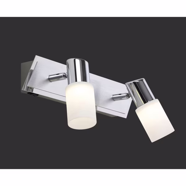 HLW LED LED Wandspot 8W Warm Wit 3000K - Mat Chroom, Aluminium & Verstelbare LED Spot HLW LED LED Wandspot 8W Warm Wit 3000K - Mat Chroom, Aluminium & Verstelbare LED Spot