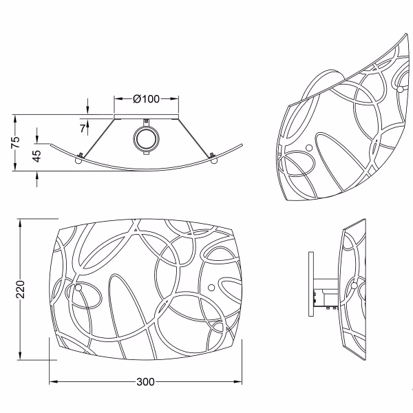 HLW LED LED Wandlamp Trion Spirilo - Mat Wit Aluminium, E27 Fitting, 1-Lichts, Stijlvolle Verlichting HLW LED LED Wandlamp Trion Spirilo - Mat Wit Aluminium, E27 Fitting, 1-Lichts, Stijlvolle Verlichting