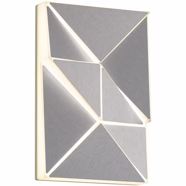 HLW LED LED Wall Lamp 10W - Adjustable Color & Beam Angle, Matte Chrome Aluminum HLW LED LED Wall Lamp 10W - Adjustable Color & Beam Angle, Matte Chrome Aluminum