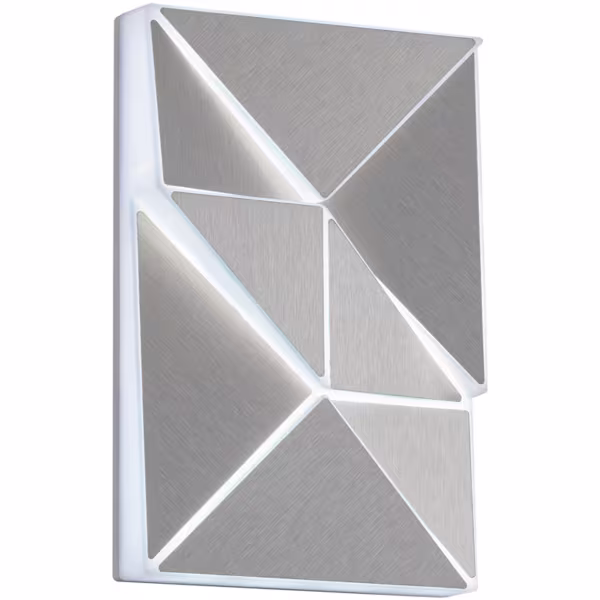 HLW LED LED Wall Lamp 10W - Adjustable Color & Beam Angle, Matte Chrome Aluminum HLW LED LED Wall Lamp 10W - Adjustable Color & Beam Angle, Matte Chrome Aluminum