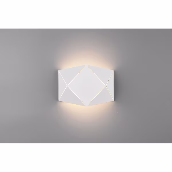 HLW LED LED Wandlamp 6W Warm Wit 3000K - Stijlvol Mat Wit - Energiezuinig HLW LED LED Wandlamp 6W Warm Wit 3000K - Stijlvol Mat Wit - Energiezuinig