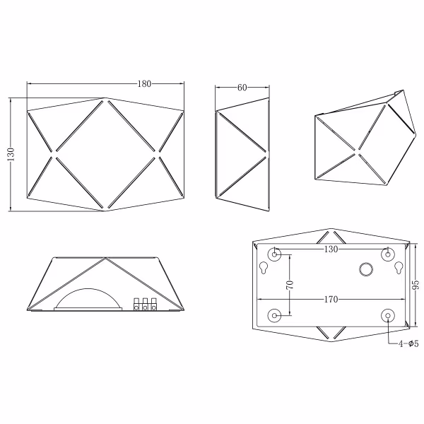 HLW LED Stylish LED Wall Lamp & Floor Lamp Matte Black or White - Warm White 2700K–3000K, 6W LED HLW LED Stylish LED Wall Lamp & Floor Lamp Matte Black or White - Warm White 2700K–3000K, 6W LED