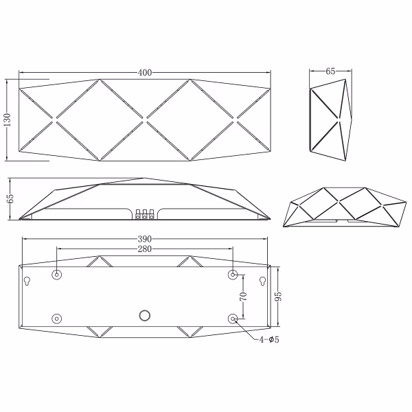 HLW LED LED Wall Lamp 13W Warm White 2700K–3000K - Matte White Aluminum - Round HLW LED LED Wall Lamp 13W Warm White 2700K–3000K - Matte White Aluminum - Round