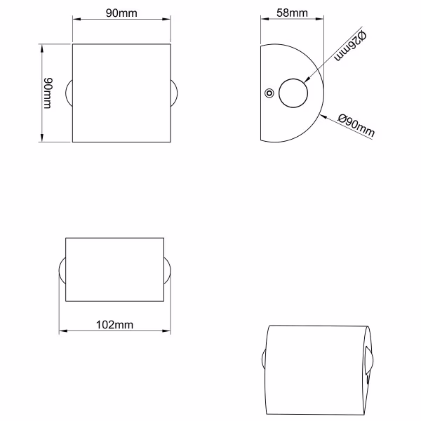 HLW LED LED Wandlamp Trion Wallis 6W Warm Wit 3000K - Mat Nikkel Aluminium HLW LED LED Wandlamp Trion Wallis 6W Warm Wit 3000K - Mat Nikkel Aluminium