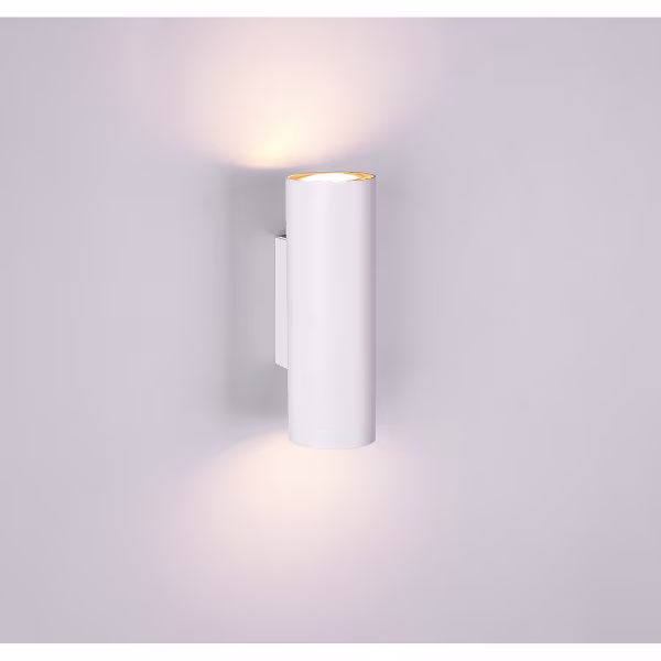 HLW LED LED Wandlamp Trion Mary - Mat Wit Aluminium met 2x GU10 Fitting - Up & Down Licht