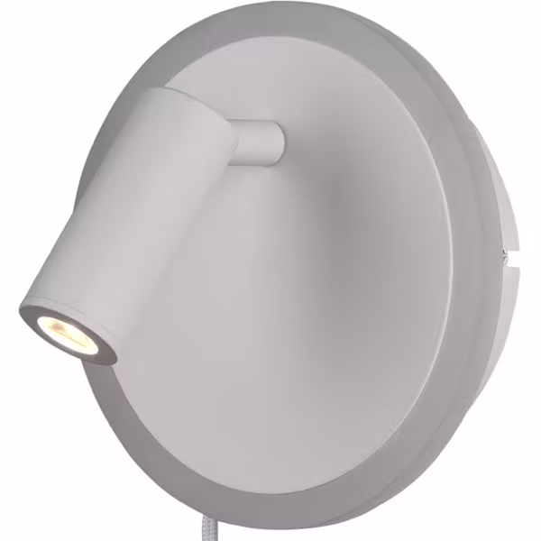 HLW LED LED Wandlamp Trion Jodan 7W - Warm Wit 3000K - Mat Wit Aluminium