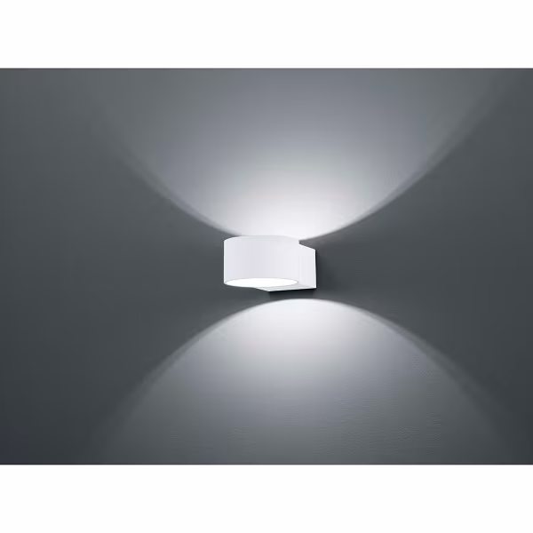 HLW LED LED Wall Lamp Matte White with OSRAM LEDs - 4W Warm White 2700K–3000K, Aluminum HLW LED LED Wall Lamp Matte White with OSRAM LEDs - 4W Warm White 2700K–3000K, Aluminum