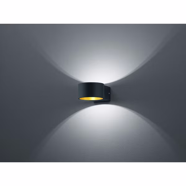 HLW LED LED Wandlamp 4W Warm Wit 3000K Mat Zwart | Trion Lapaco Aluminium HLW LED LED Wandlamp 4W Warm Wit 3000K Mat Zwart | Trion Lapaco Aluminium