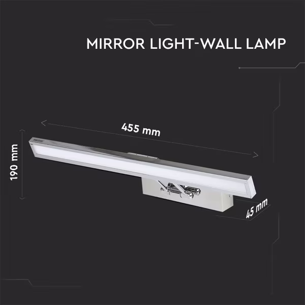 HLW LED LED Floor Lamp 8W with Neutral White Light - White LED Lamp in Matte Chrome Aluminum HLW LED LED Floor Lamp 8W with Neutral White Light - White LED Lamp in Matte Chrome Aluminum