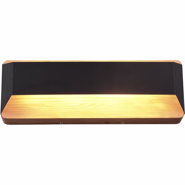 HLW LED LED Wall Lamp Dimmable - Matte Black Aluminum, Warm White 3000K, Up & Down Light HLW LED LED Wall Lamp Dimmable - Matte Black Aluminum, Warm White 3000K, Up & Down Light