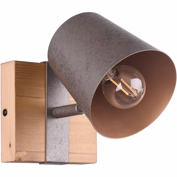 HLW LED LED Wandspot Trion Bimm - Antiek Nikkel, Ronde LED Spot met E14 Fitting HLW LED LED Wandspot Trion Bimm - Antiek Nikkel, Ronde LED Spot met E14 Fitting