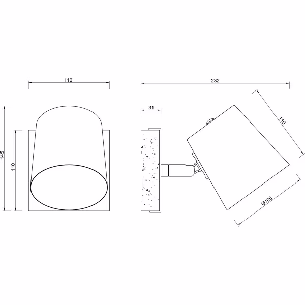 HLW LED LED Wandspot Trion Bimm - Antiek Nikkel, Ronde LED Spot met E14 Fitting HLW LED LED Wandspot Trion Bimm - Antiek Nikkel, Ronde LED Spot met E14 Fitting