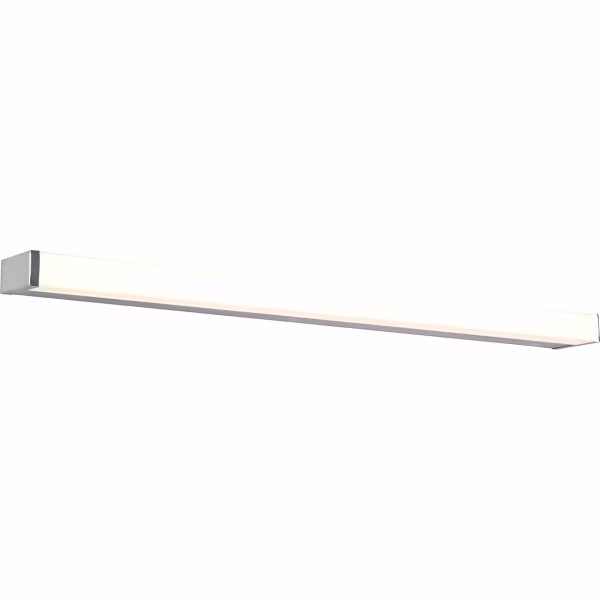 HLW LED LED Wandlamp 12W Warm Wit 3000K - Spatwaterdicht IP44, Verstelbare Beam Angle, Mat Chroom