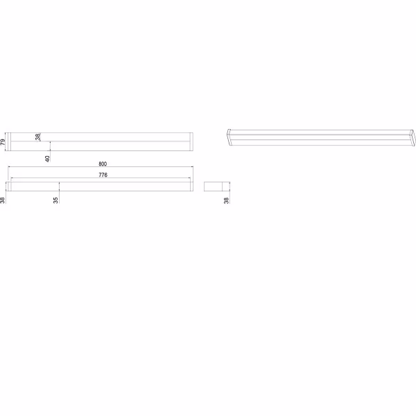 HLW LED LED Wandlamp 12W Warm Wit 3000K - Spatwaterdicht IP44, Verstelbare Beam Angle, Mat Chroom