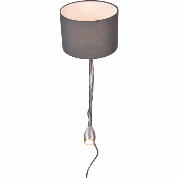 HLW LED LED Wandlamp Mat Grijs met Warm Wit 2700K–3000K, 3W LED & Flexibele Arm HLW LED LED Wandlamp Mat Grijs met Warm Wit 2700K–3000K, 3W LED & Flexibele Arm