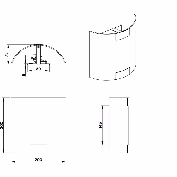 HLW LED LED Wandlamp Oud Brons - Metalen Vloerlamp & LED Vloerlamp met E27 Fitting HLW LED LED Wandlamp Oud Brons - Metalen Vloerlamp & LED Vloerlamp met E27 Fitting
