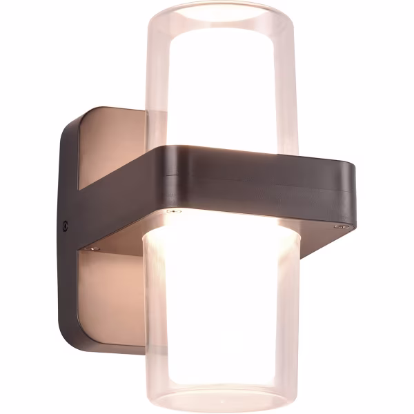 HLW LED LED Wandlamp Mat Zwart - 2 Lichtpunten, Warm Wit 3000K, 3.5W LED Wandlamp HLW LED LED Wandlamp Mat Zwart - 2 Lichtpunten, Warm Wit 3000K, 3.5W LED Wandlamp