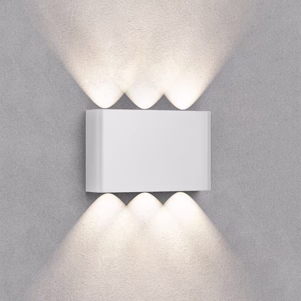 HLW LED Waterproof LED Wall Light Brinton Victo - 6W, IP65, Adjustable Beam Angle, Cool White 6000K HLW LED Waterproof LED Wall Light Brinton Victo - 6W, IP65, Adjustable Beam Angle, Cool White 6000K