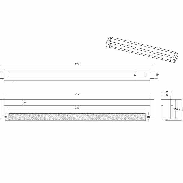 HLW LED LED Wandlamp - 15.5W LED lamp met touchdimmer, aanpasbare kleur en chroom design HLW LED LED Wandlamp - 15.5W LED lamp met touchdimmer, aanpasbare kleur en chroom design