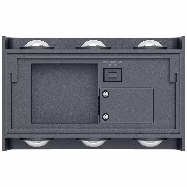 HLW LED LED Wandlamp & Vloerlamp Zwart - IP65 Waterdicht, 6W LED, Beam Angle Verstelbaar, Warm-wit tot Daglicht Wit