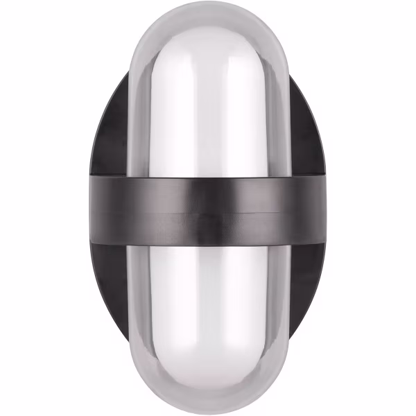 HLW LED LED Wandlamp Mat Zwart met Warm Wit 3000K, 3.5W LED & Dubbele Lichtpunten HLW LED LED Wandlamp Mat Zwart met Warm Wit 3000K, 3.5W LED & Dubbele Lichtpunten