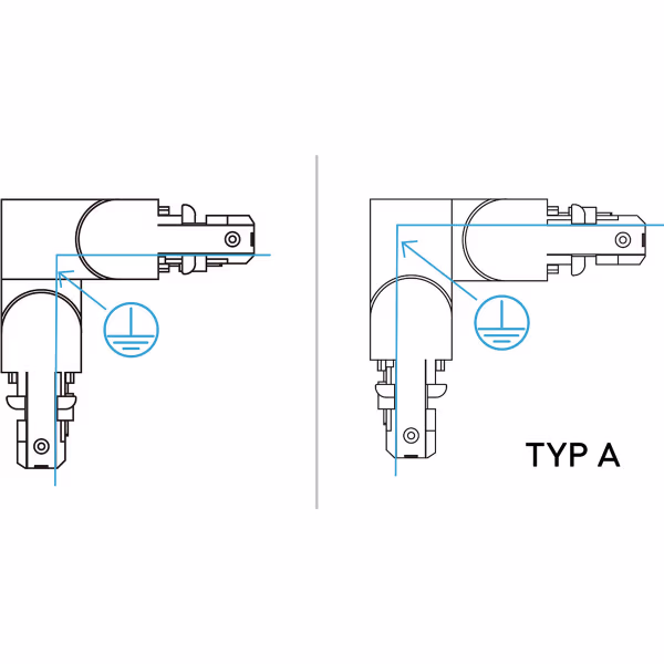 HLW LED Trion Dual Spanningsrail Doorverbinder - LED lamp & Beam Angle verstelbaar, mat titaan HLW LED Trion Dual Spanningsrail Doorverbinder - LED lamp & Beam Angle verstelbaar, mat titaan