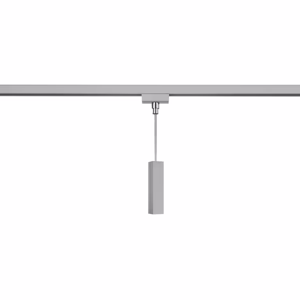 HLW LED Power Rail Connector Pendant Lamp - 2-Phase LED Lamp Adapter Matte Titanium HLW LED Power Rail Connector Pendant Lamp - 2-Phase LED Lamp Adapter Matte Titanium