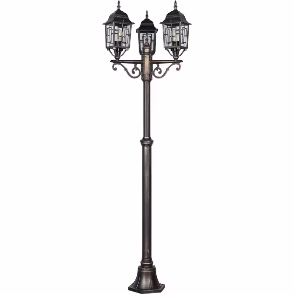 HLW LED LED Tuinverlichting - Staand - Buitenlamp - Trion Torno - E27 Fitting - 3 Lichtpunten - Brons - Aluminium | HLW LED LED Tuinverlichting - Staand - Buitenlamp - Trion Torno - E27 Fitting - 3 Lichtpunten - Brons - Aluminium |