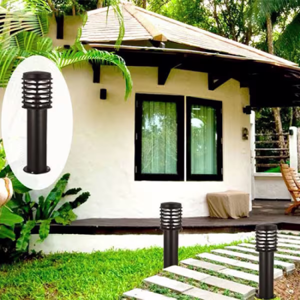 HLW LED LED Tuinverlichting - Staande Buitenlamp - Palm 3 - E27 Fitting - Rond - RVS - Philips - CorePro Lustre 827 P45 FR - 5.5W - Warm Wit 2700K HLW LED LED Tuinverlichting - Staande Buitenlamp - Palm 3 - E27 Fitting - Rond - RVS - Philips - CorePro Lustre 827 P45 FR - 5.5W - Warm Wit 2700K